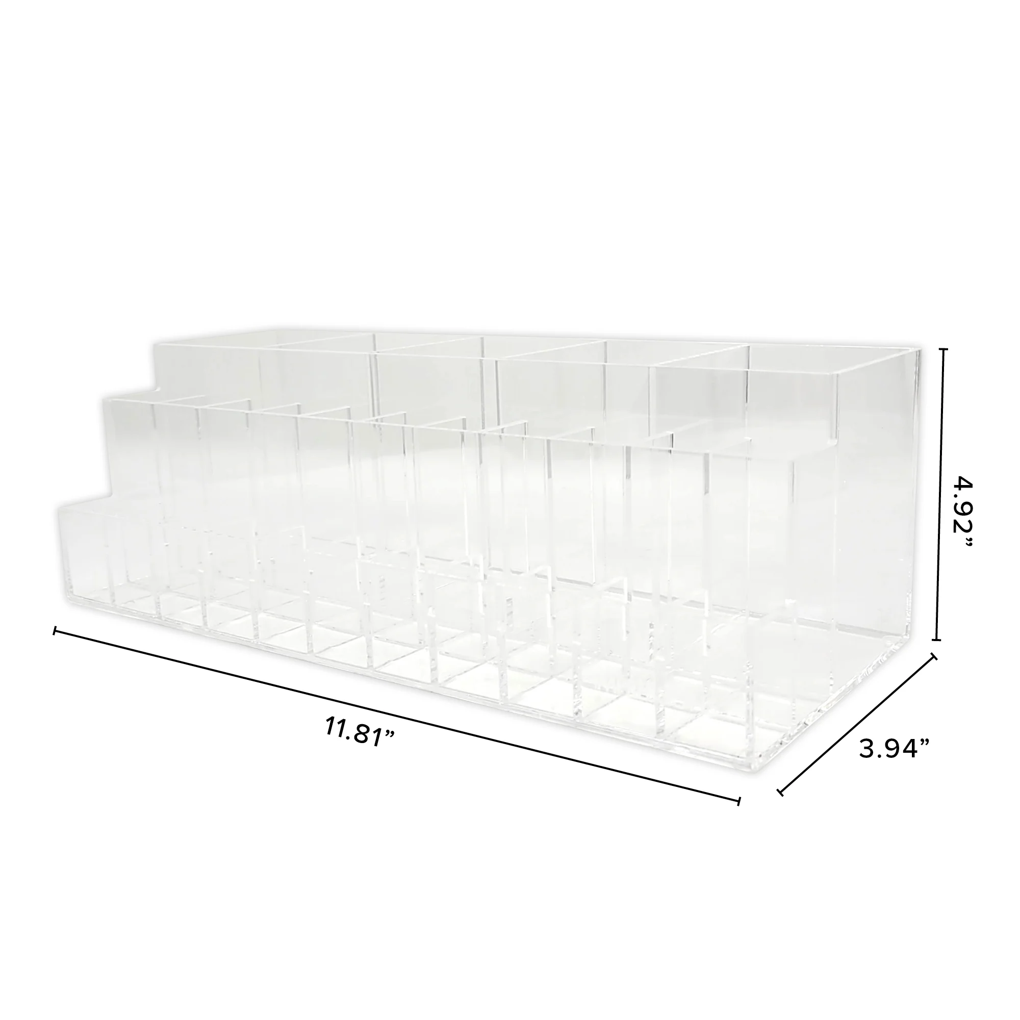 Acrylic Brush and Lipstick Organizer Tray - Image 3