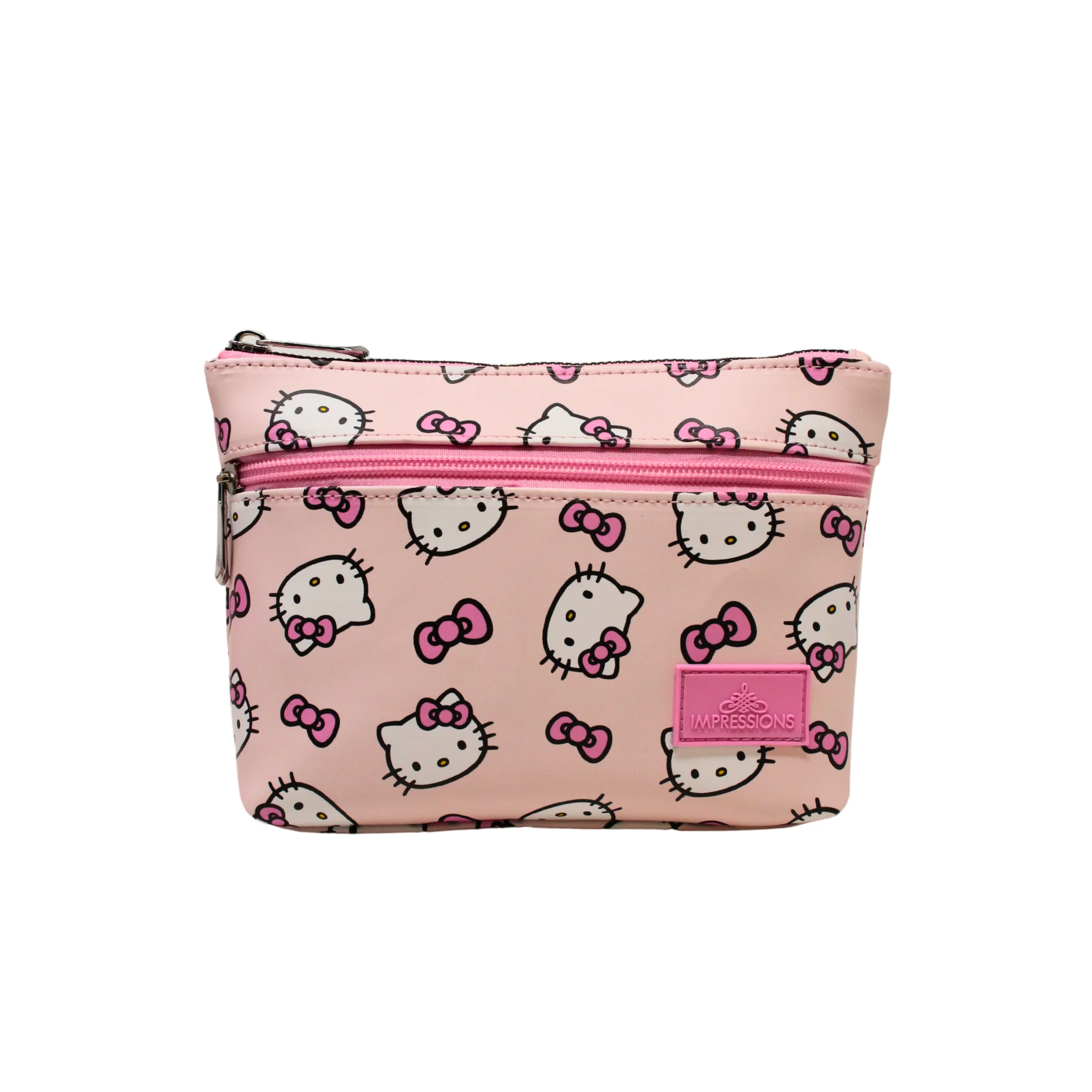 Hello Kitty®️ Double Zipper Makeup Pouch