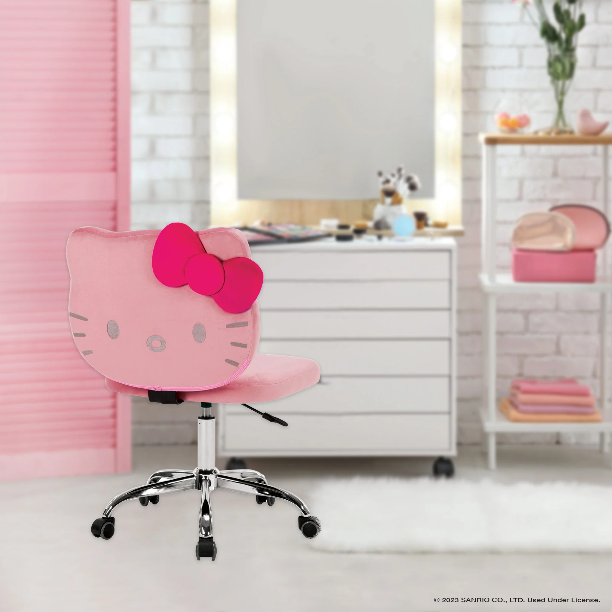 Hello Kitty® Kawaii Swivel Vanity Chair - Image 10