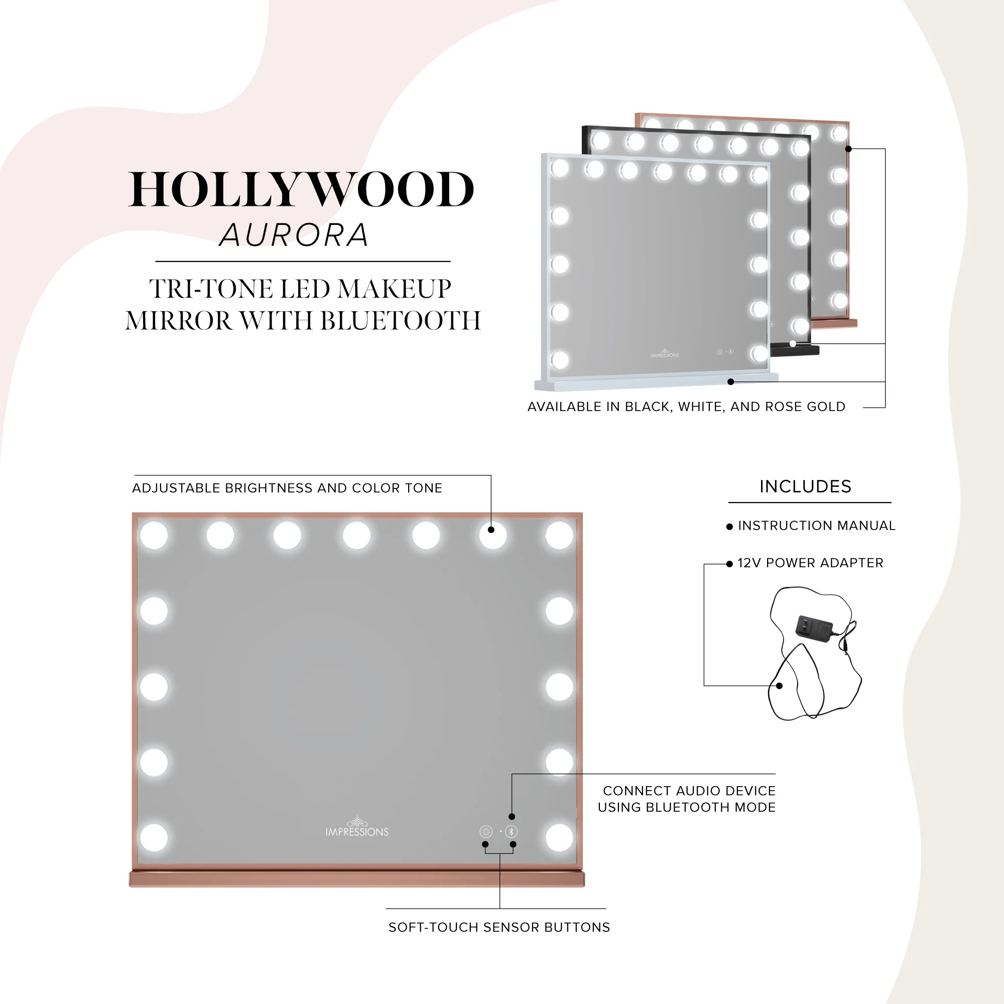 Hollywood Aurora Makeup Mirror - Image 3