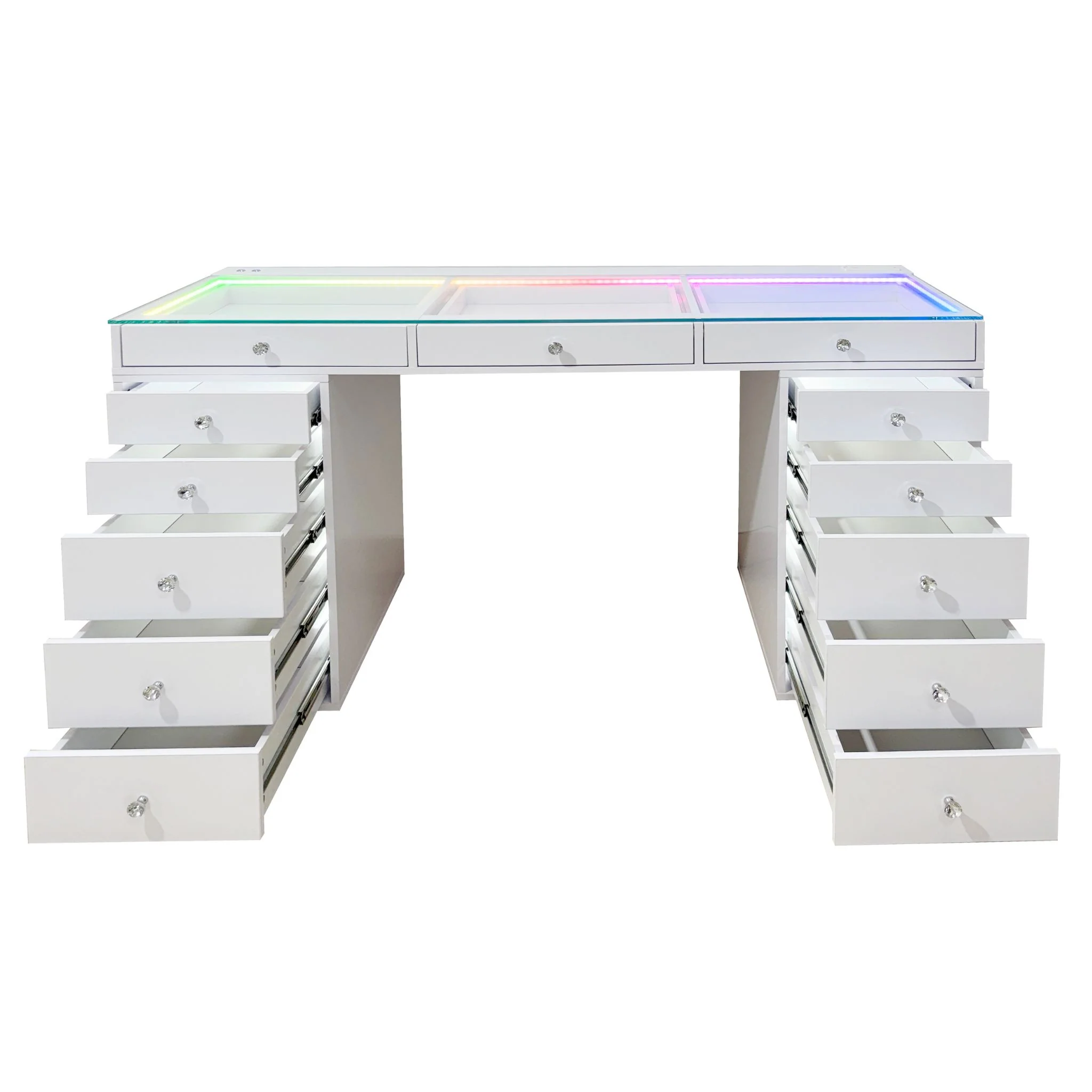 SlayStation® Lumina Pro 2.0 Vanity Table w/ RGB Light - Image 2
