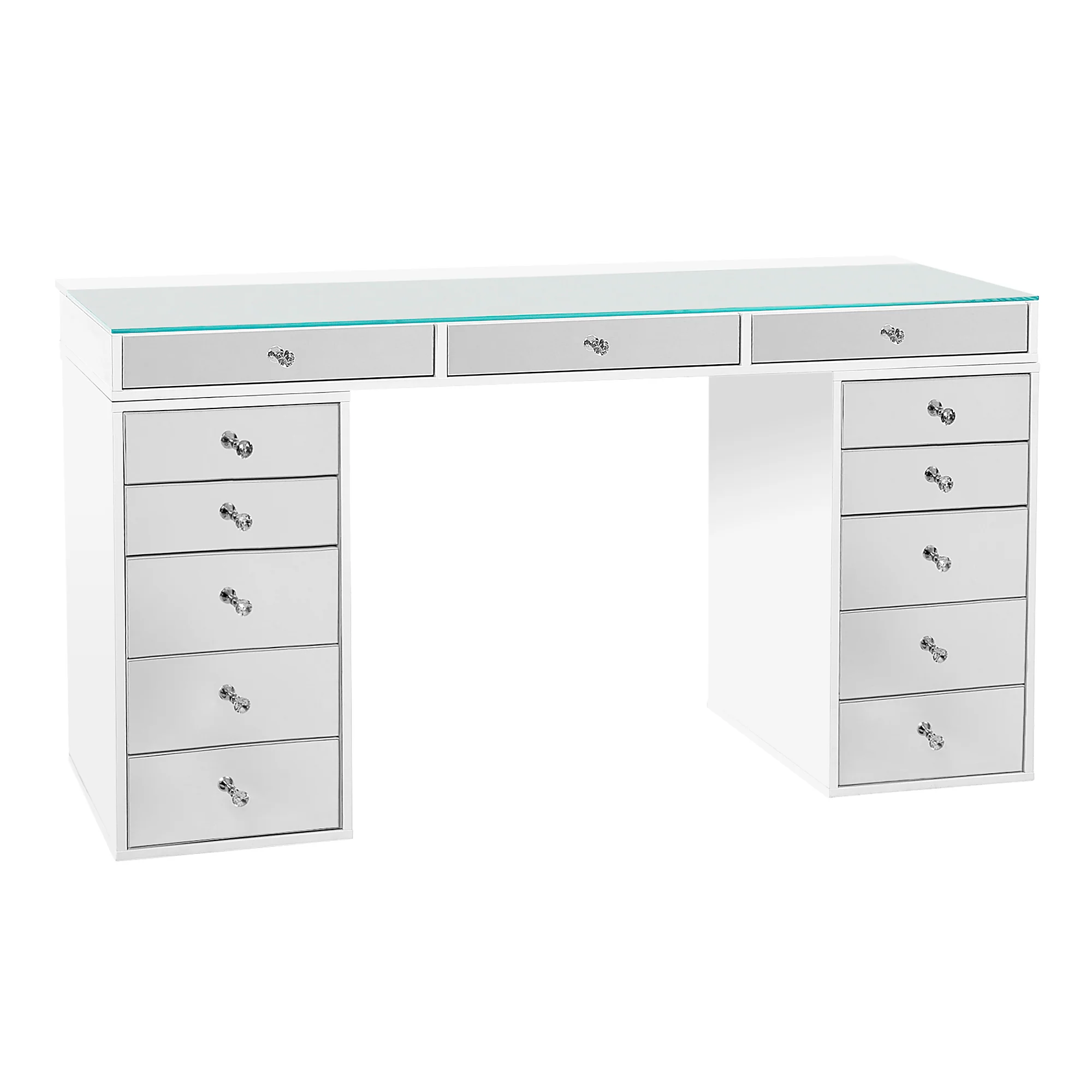 SlayStation® Pro 2.0 Mirrored Tabletop + Vanity Mirror + 5 Drawer Units Bundle - Image 9