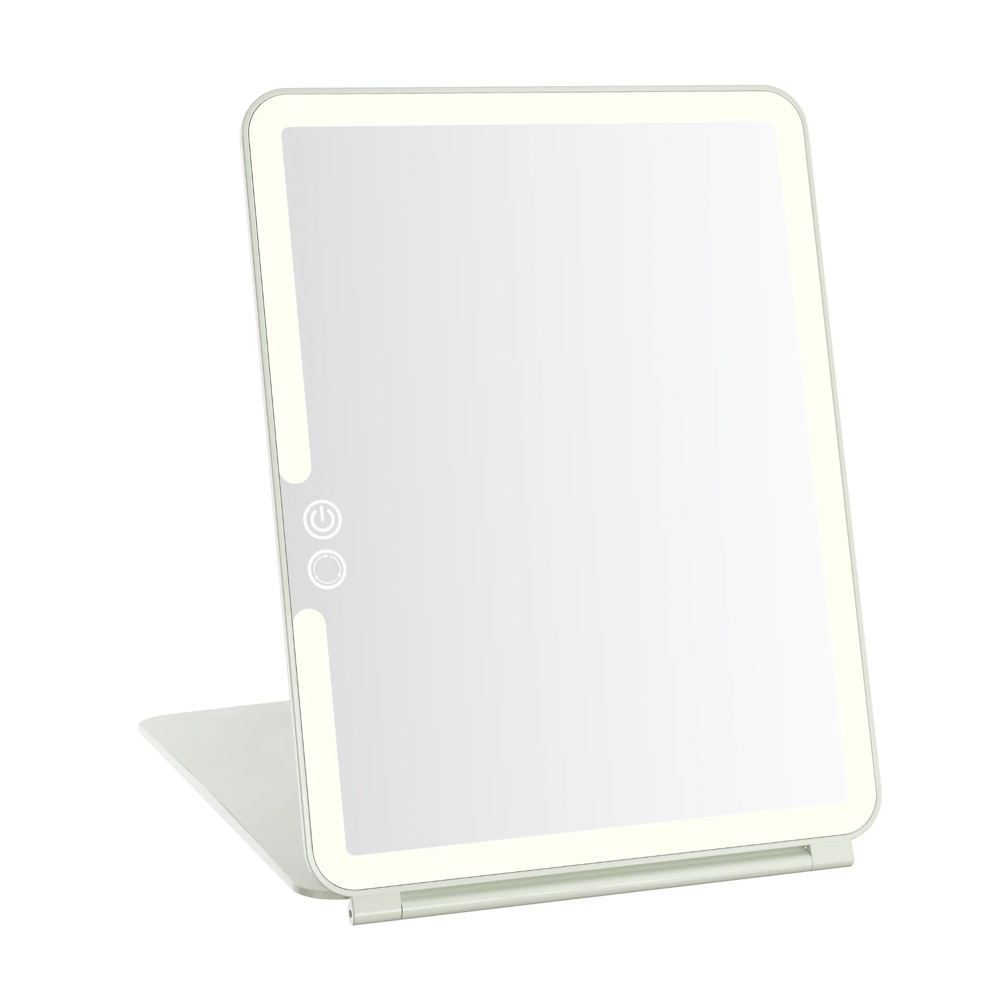 Touch Pad 2.0 Rechargeable LED Makeup Mirror with Flip Cover