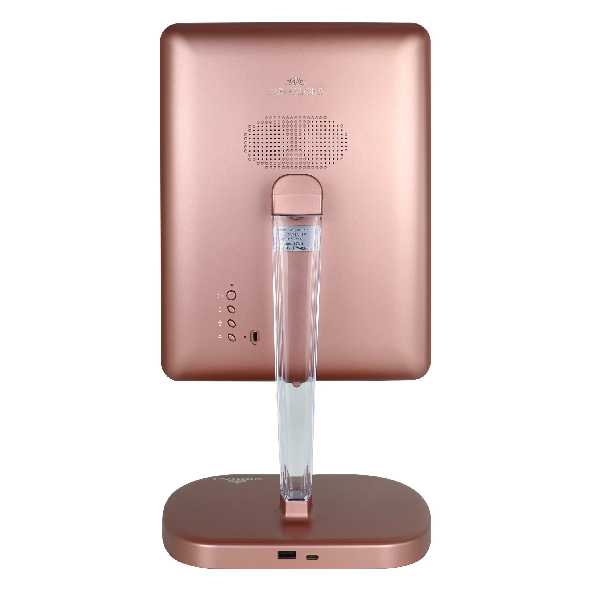 Touch Pro 2.0 LED Makeup Mirror with Qi Charging Base - Image 9